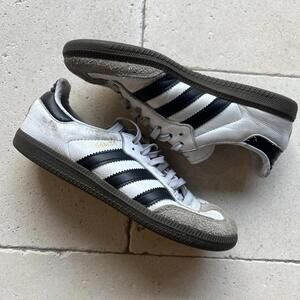 Adidas Samba J Youth Size 4 / Women’s 5.5 White IF1945 Classic Shoes Gum